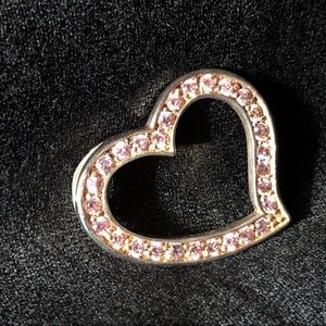 .925 Pink Heart Pendant